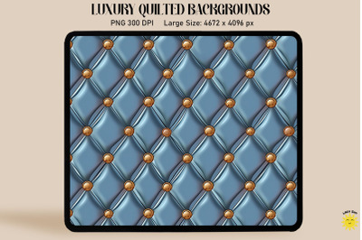 Luxury Blue Quilted Background