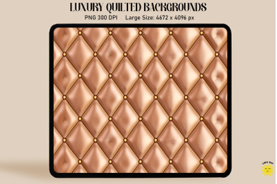 Luxury Light Brown Quilted Background