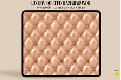 Luxury Light Brown Quilted Background