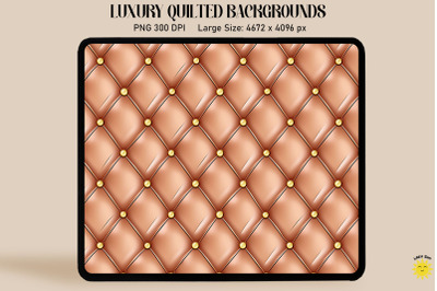 Luxury Light Brown Quilted Background