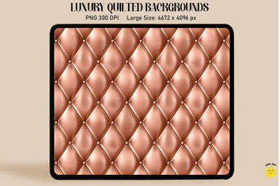 Luxury Light Brown Quilted Background