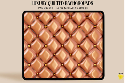 Luxury Light Brown Quilted Background