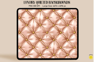 Luxury Rose Gold Quilted Background