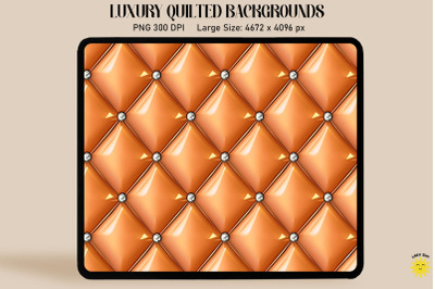 Luxury Orange Quilted Background