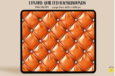 Luxury Orange Quilted Background