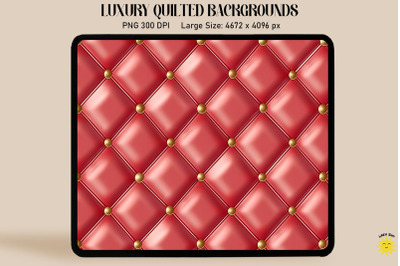 Luxury Red Quilted Background