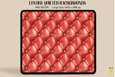 Luxury Red Quilted Background