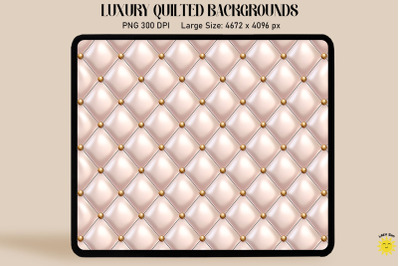 Luxury White Quilted Background