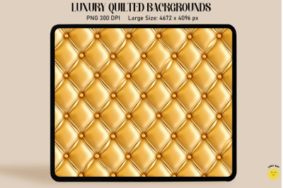 Luxury Yellow Quilted Background