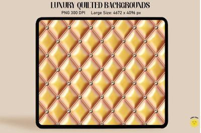 Luxury Yellow Quilted Background