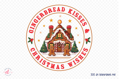 Gingerbread Kisses &amp; Christmas Wishes PNG