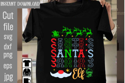 Santa&amp;&23;039;s Elf SVG cut file&2C;Christmas SVG Design&2C; Christmas Tree Bundle&2C;