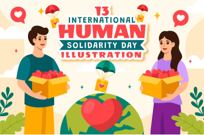 13 International Human Solidarity Day Illustration