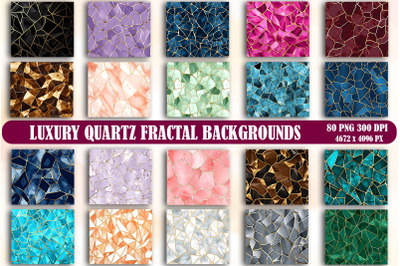 Luxury Quartz Fractal Backgrounds