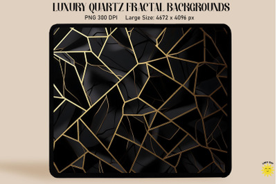 Luxury Black Gold Quartz Background