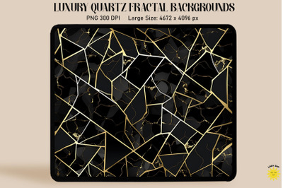 Luxury Black Gold Quartz Background