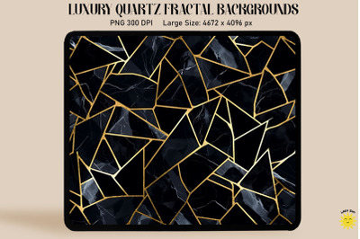 Luxury Black Gold Quartz Background