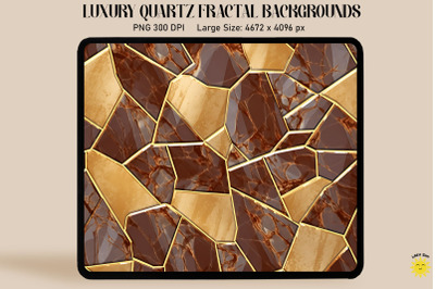 Luxury Brown Gold Quartz Background