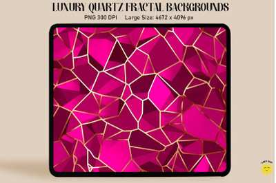 Luxury Magenta Gold Quartz Background