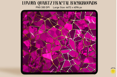 Luxury Magenta Gold Quartz Background