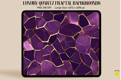 Luxury Purple Gold Quartz Background