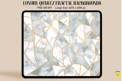 Luxury Silver Gold Quartz Background