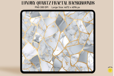 Luxury Silver Gold Quartz Background