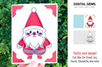Santa insert card design