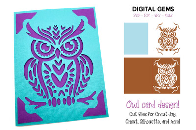 Owl insert card design