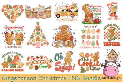 Christmas Gingerbread Sublimation Bundle