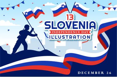 13 Slovenia Independence Day Illustration