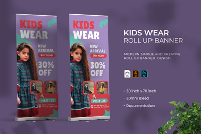 Kids Wear - Roll Up Banner