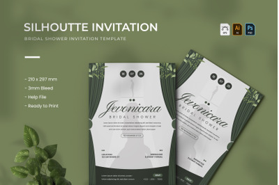 Silhoutte - Bridal Invitation