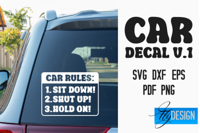 Car Decal | Car Decals SVG | Funny Quotes SVG v.1