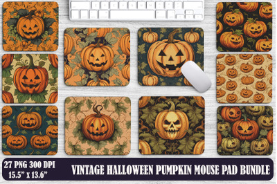 Vintage Halloween Pumpkin Mouse Pad