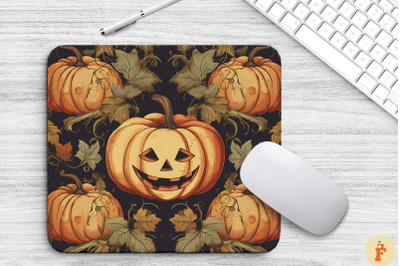 Vintage Halloween Pumpkin Mouse Pad