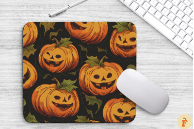 Vintage Halloween Pumpkin Mouse Pad