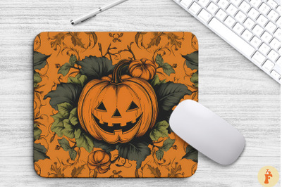 Vintage Halloween Pumpkin Mouse Pad