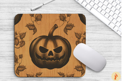 Vintage Halloween Pumpkin Mouse Pad