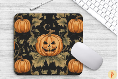 Vintage Halloween Pumpkin Mouse Pad