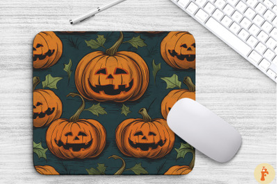 Vintage Halloween Pumpkin Mouse Pad