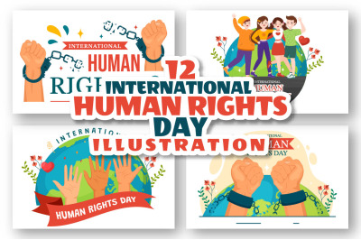 12 International Human Rights Day Illustration