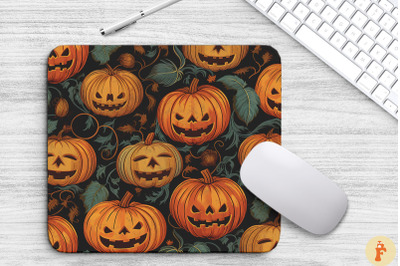 Vintage Halloween Pumpkin Mouse Pad