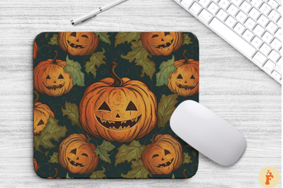 Vintage Halloween Pumpkin Mouse Pad