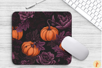 Halloween Spooky Flowers Mouse Pad