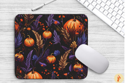 Halloween Spooky Flowers Mouse Pad