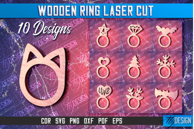 Wooden Ring Laser Cut SVG Design | Laser Cut Design &nbsp;