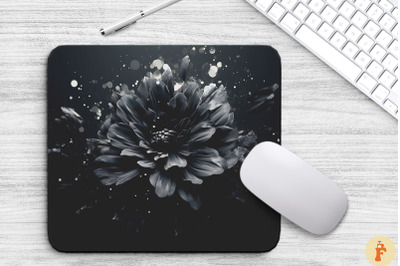 Shadowy Flowers Mouse Pad Design