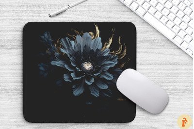 Shadowy Flowers Mouse Pad Design