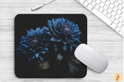 Shadowy Flowers Mouse Pad Design